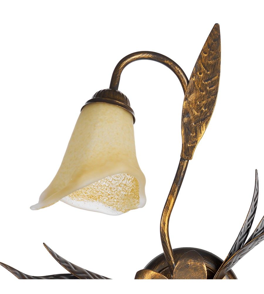 PLAFONIERA 3 LUCI ONLI "ALGA" BRONZO E14